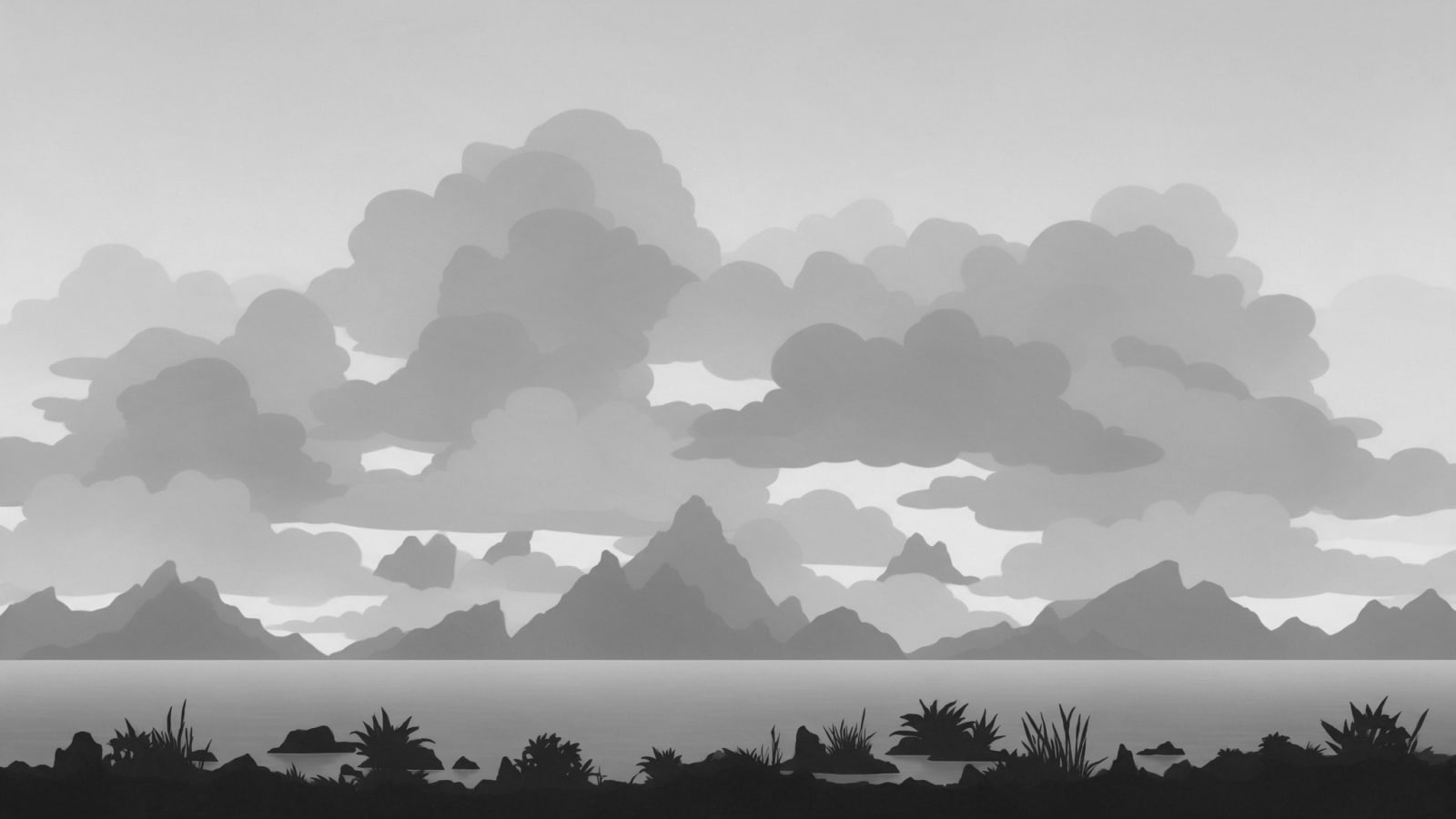 Monochrome Backdrop Wide