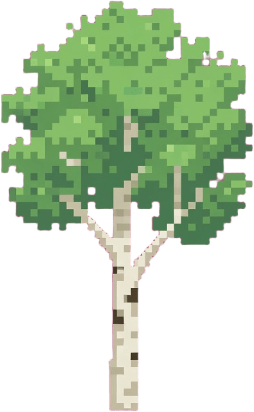 Birch Tree Pixel Art