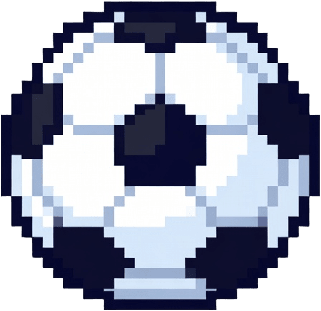 Pixel Football Ball Top-Down