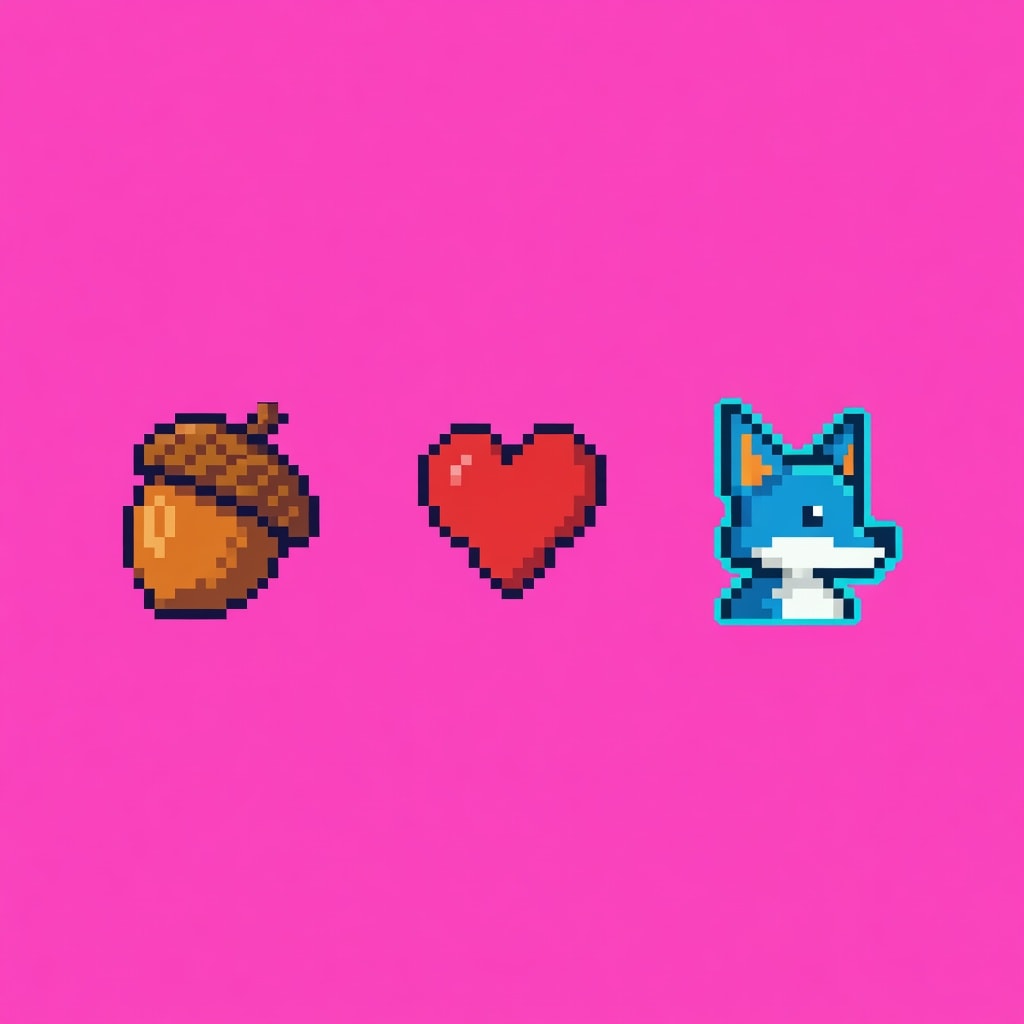 Acorn Heart HUD Icons