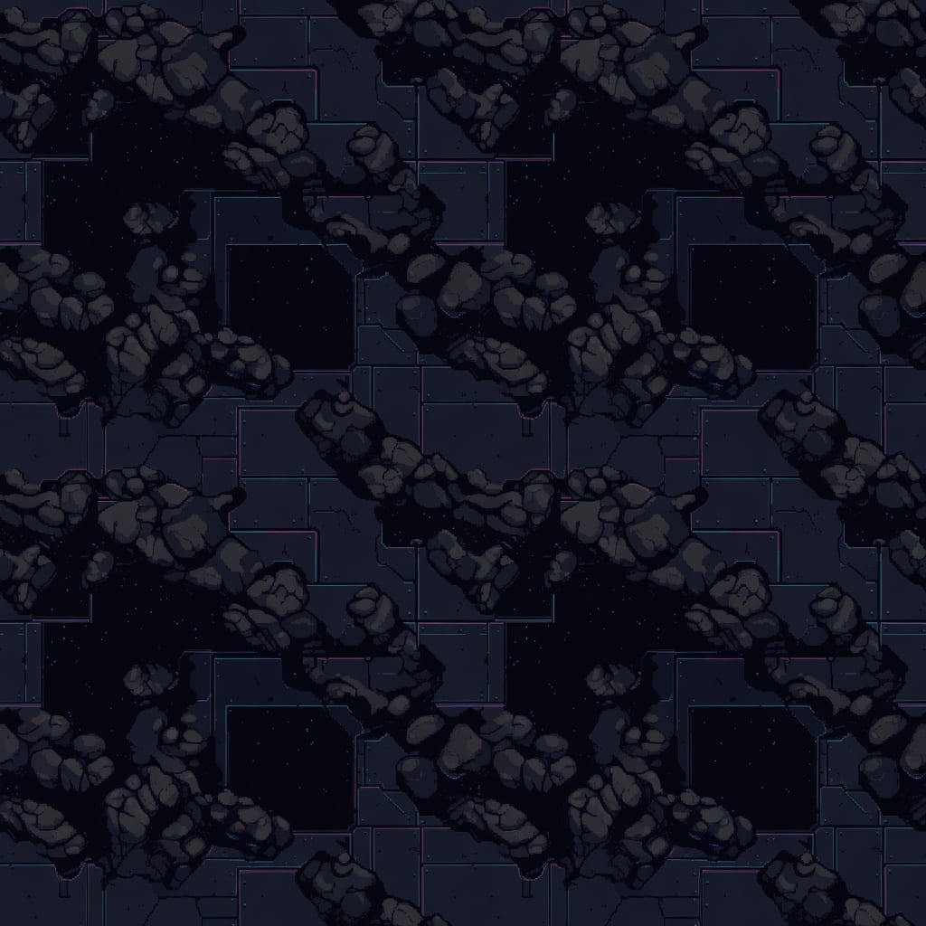 Arena Floor - Dark Sci-Fi Seamless Tile