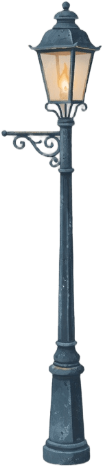 Dead Letters Prop - Lit Lamppost