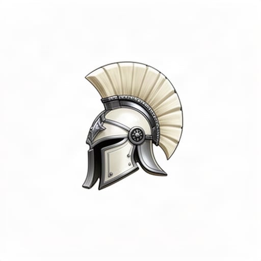 White Fantasy Chess Helmet