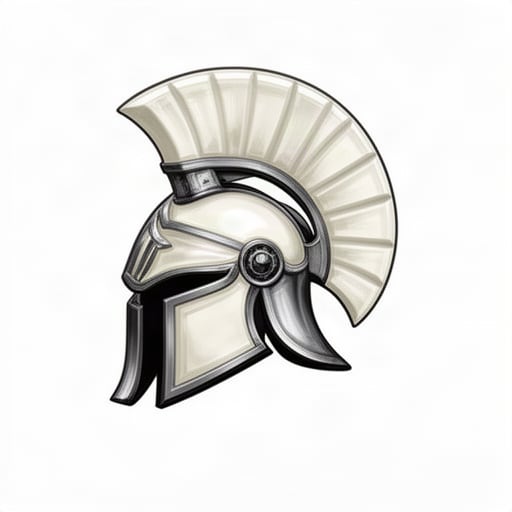 White Chess Knight Helmet