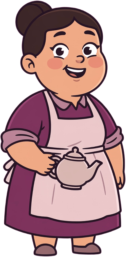 Cartoony Ivy The Tea-Room Keeper