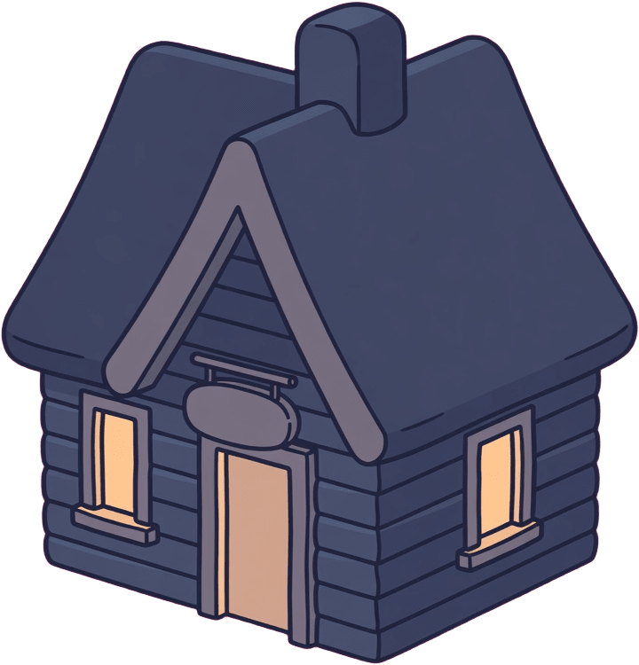 Cartoony Weatherboard Inn