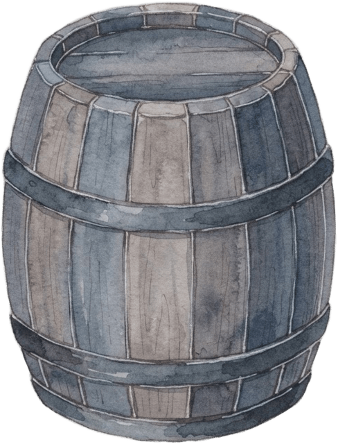 Dead Letters Watercolor Barrel