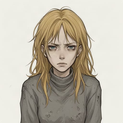 Determined Anime Woman