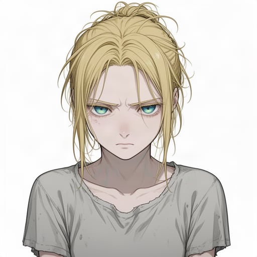 Determined Anime Woman