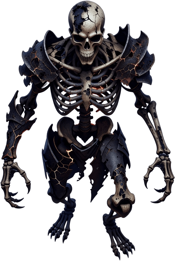 Ash Skeleton Enemy Sprite
