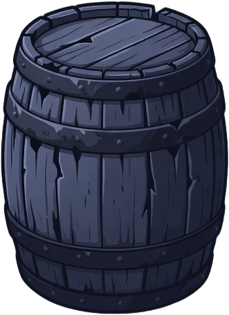 Wooden Barrel Prop