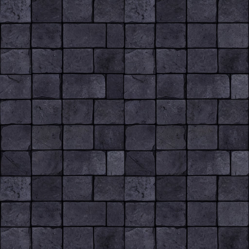 Dungeon Wall Tile - Dark Block Masonry (1 / 2)