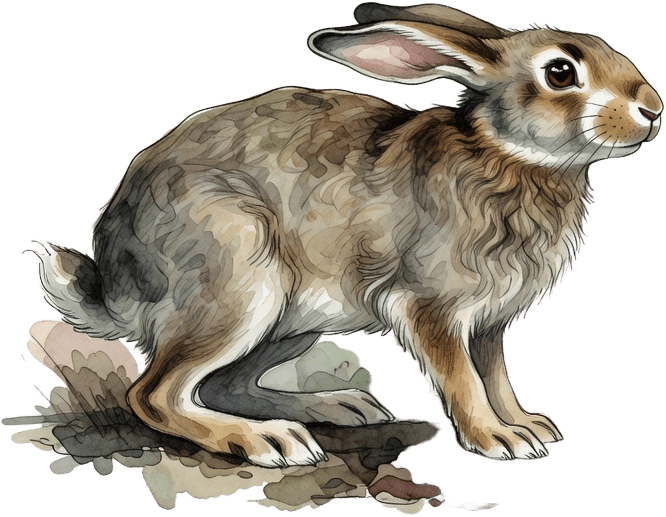 Probe 1 - Wild Forest Rabbit (side profile right)