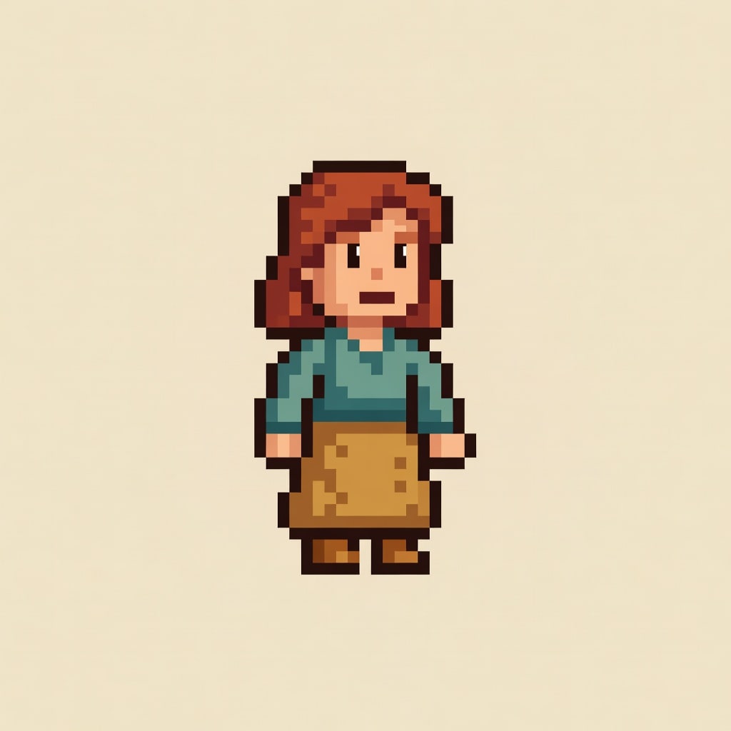 Pixel Human Villager Female