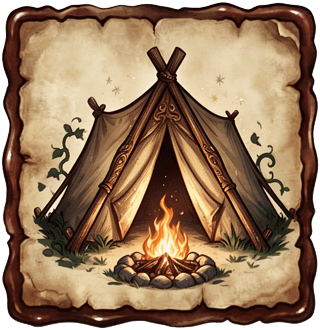 Framed Campfire Tent