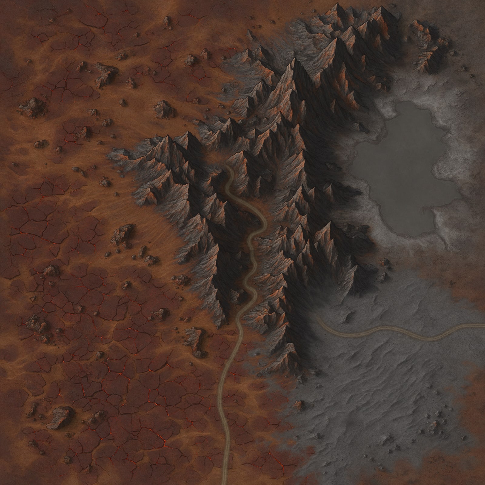 Scorched Wastes Map Orange A