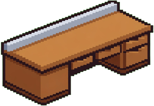 Lab Bench E (pixel art)