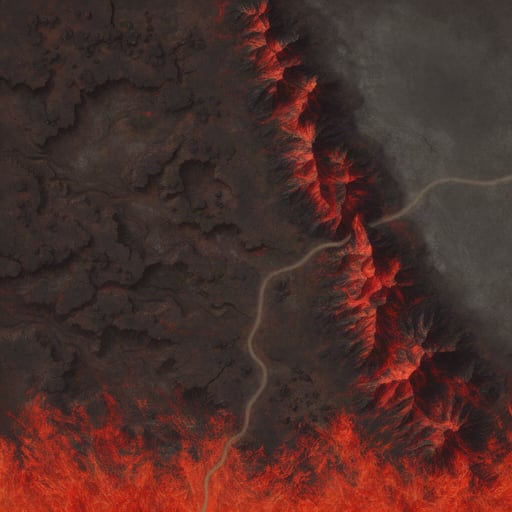 Scorched Mountain Terrain