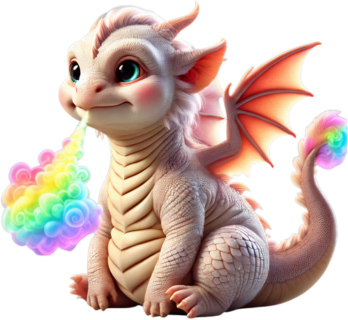 Rainbow Baby Dragon