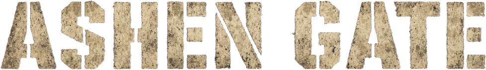 Ashen Gate nameplate 6 - military stencil