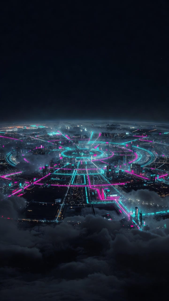 Arena Plate 13 - Orbital City From Above