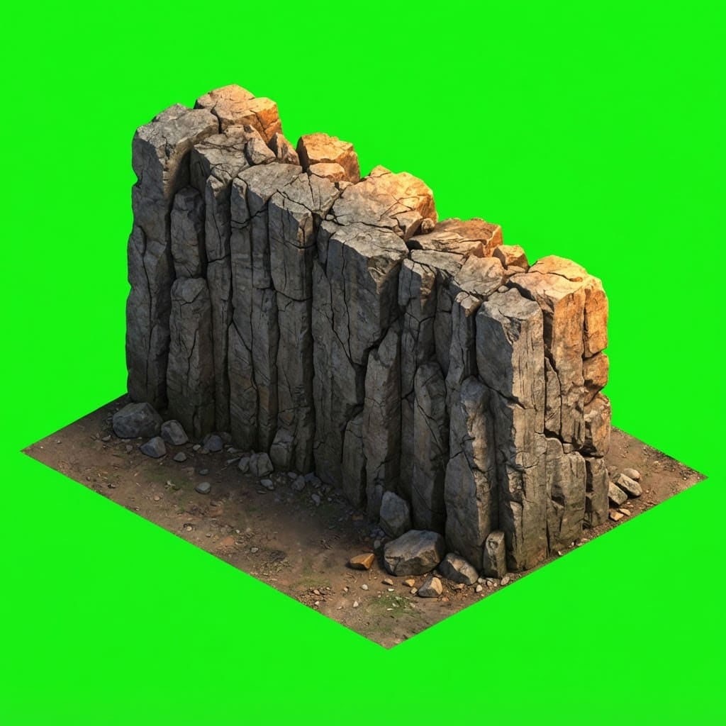 Image: Isometric 2:1 dimetric game sprite, one single mod