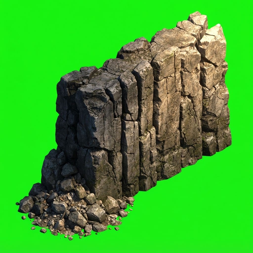 Image: Isometric 2:1 dimetric game sprite, the END block