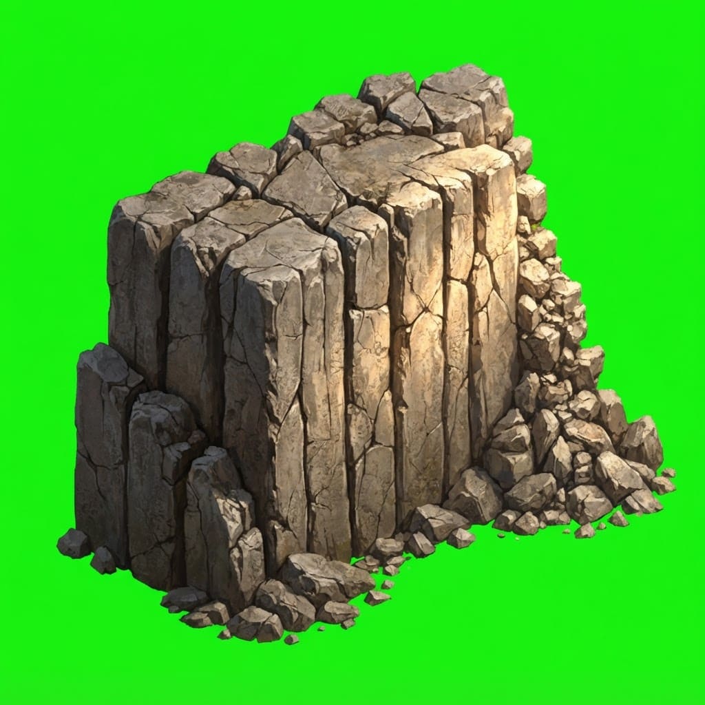 Image: Isometric 2:1 dimetric game sprite, the END block