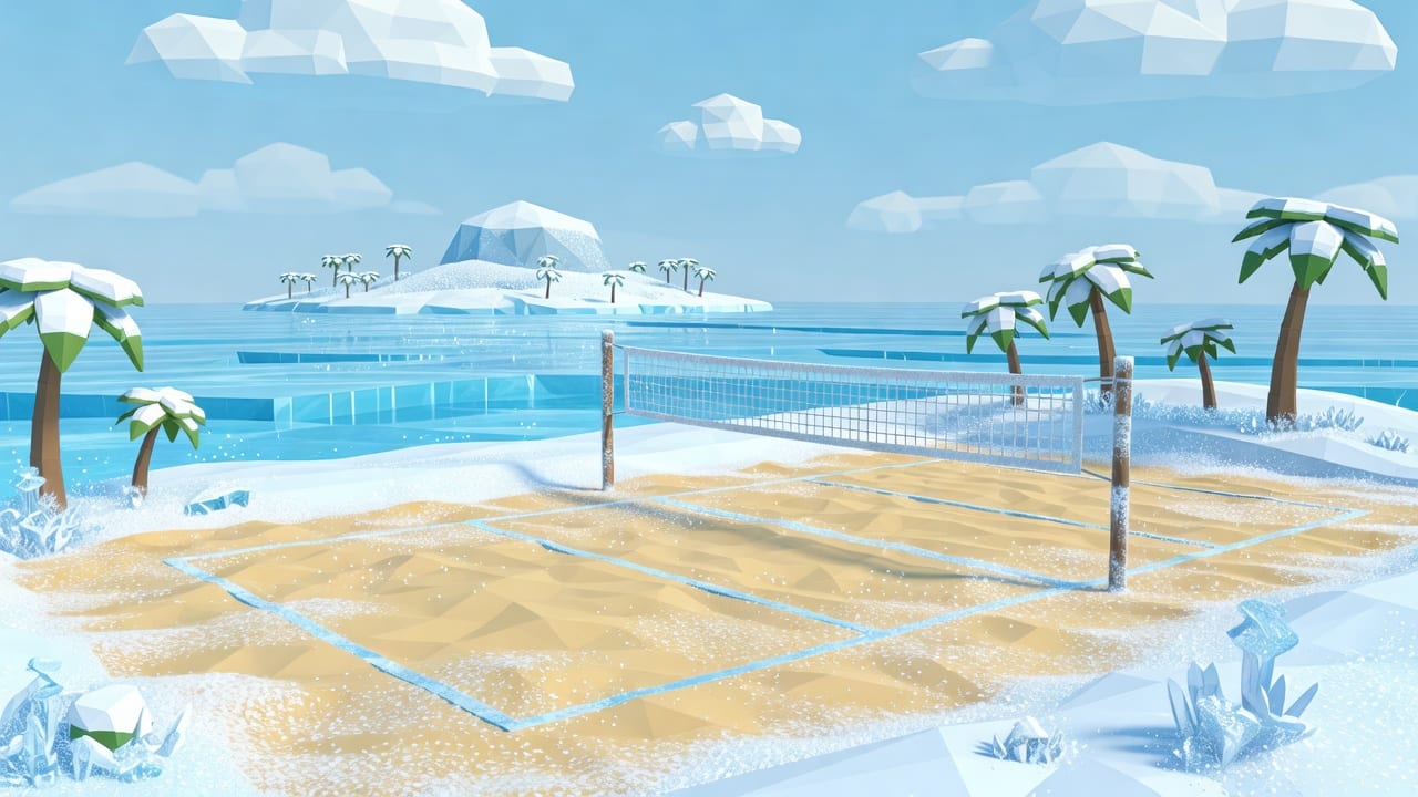 Blob Beach Volley Frozen Beach
