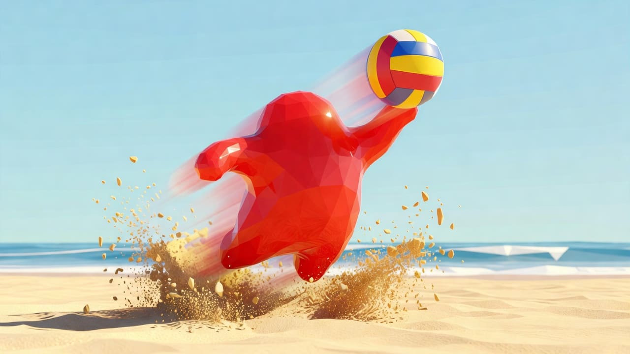 Blob Beach Volley Intro Panel 6 Title Slam