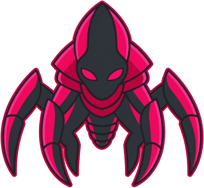 Mob Sprite - NEON STALKER (flat vector)