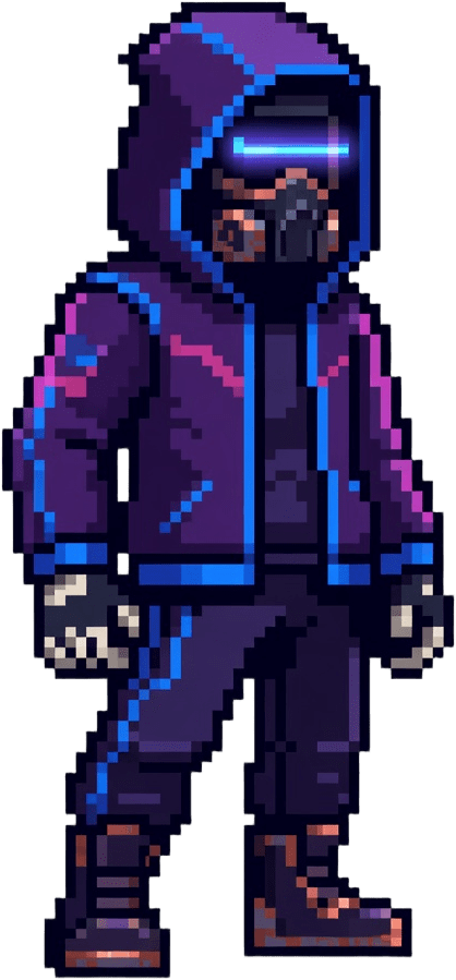 Cyberpunk Hero Sprite