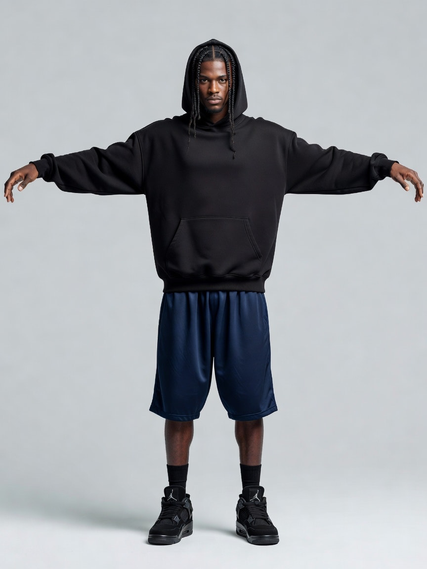 Streetball Player - T-Pose Reference