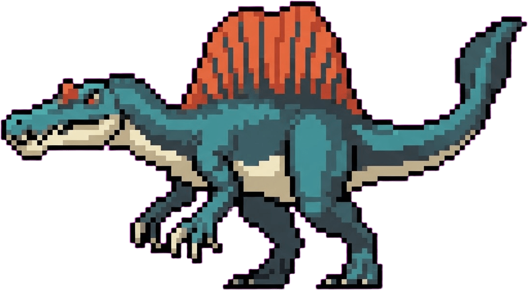 Spinosaurus Idle Pixel Sprite