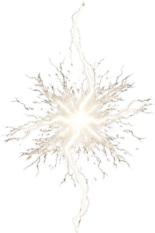 Image: Single game VFX sprite, a vertical white-gold ligh