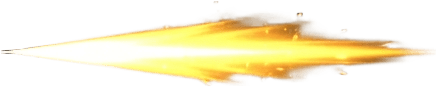 Image: Single game VFX sprite, a narrow piercing gold nee