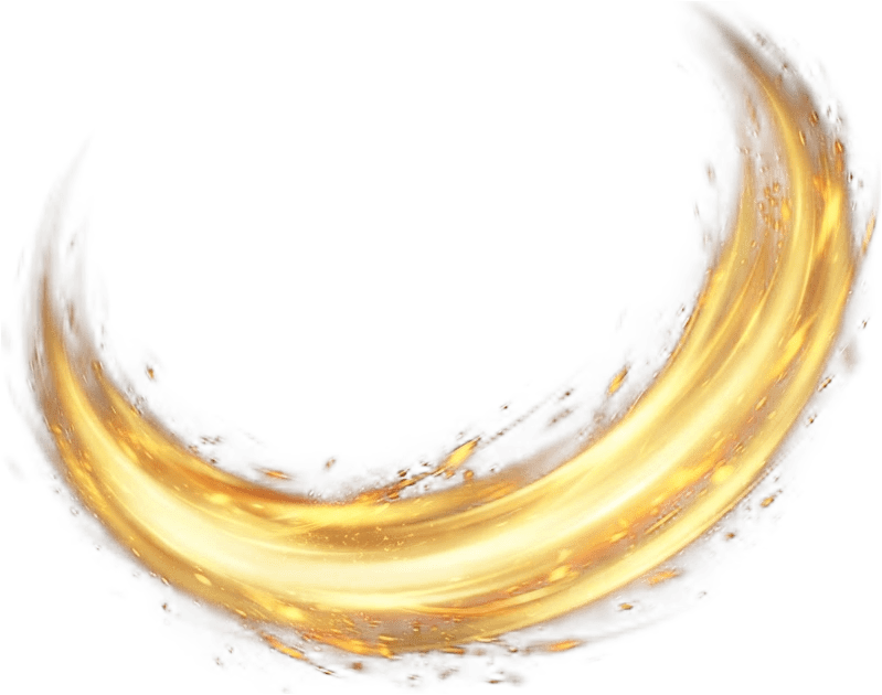 Image: Single game VFX sprite, a wide crescent cleave arc
