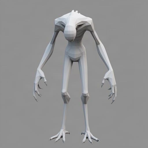 Tall Faceless Forest Monster