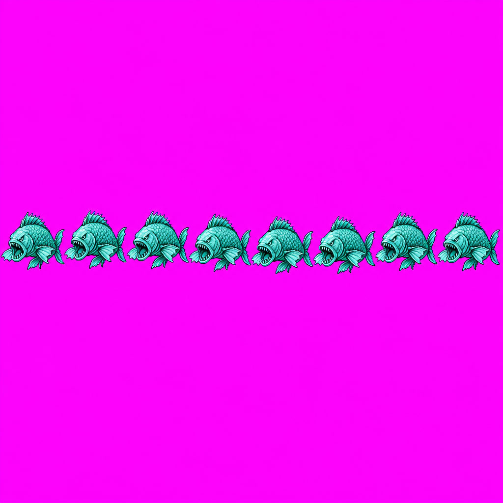Dithered Fish Idle Sprite