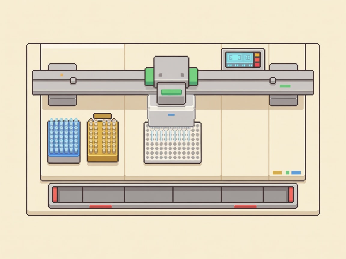 Liquid Handling Robot (flat top-down 3x2)