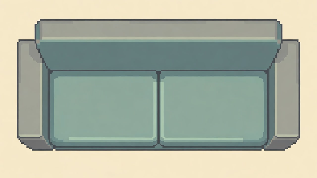 Lab Sofa (flat top-down 2x1)