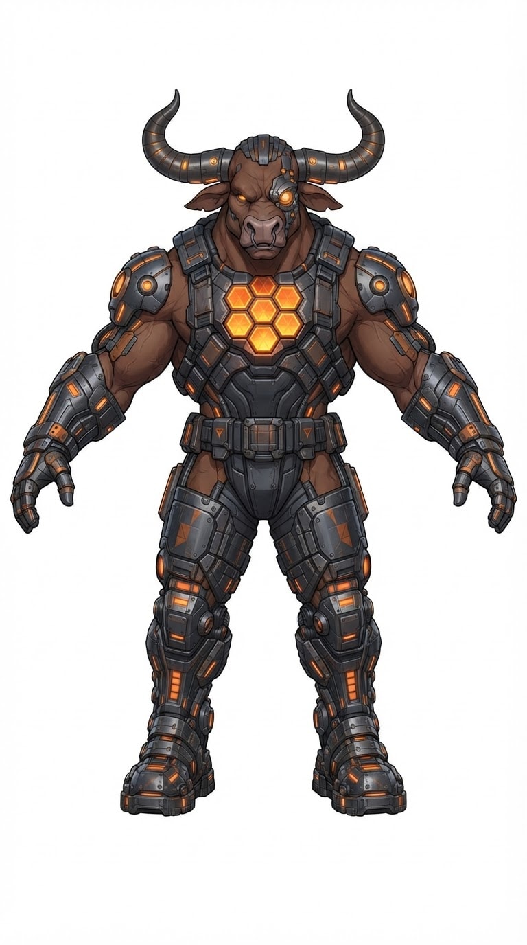 Knox, ox cyborg, from the attached (3)