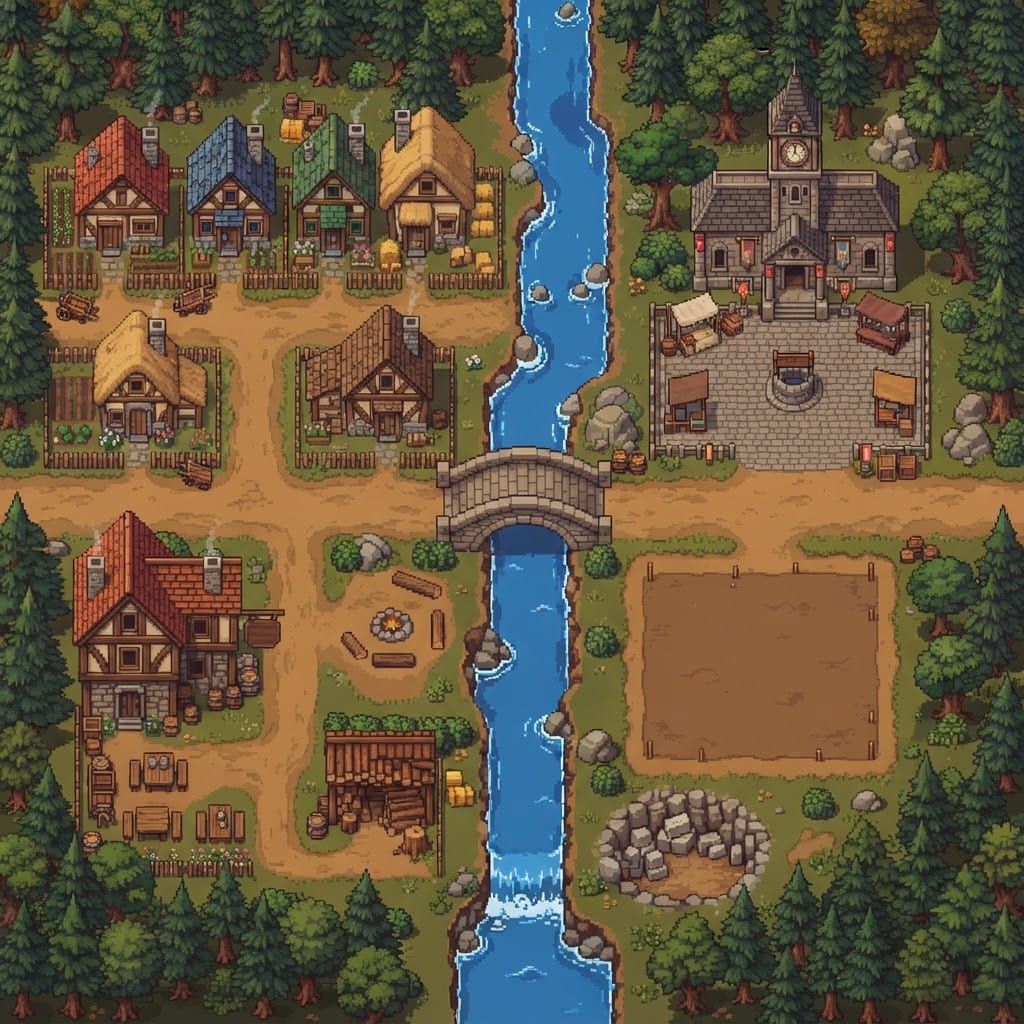 Image: Detailed 16-bit pixel art illustration, high top-d