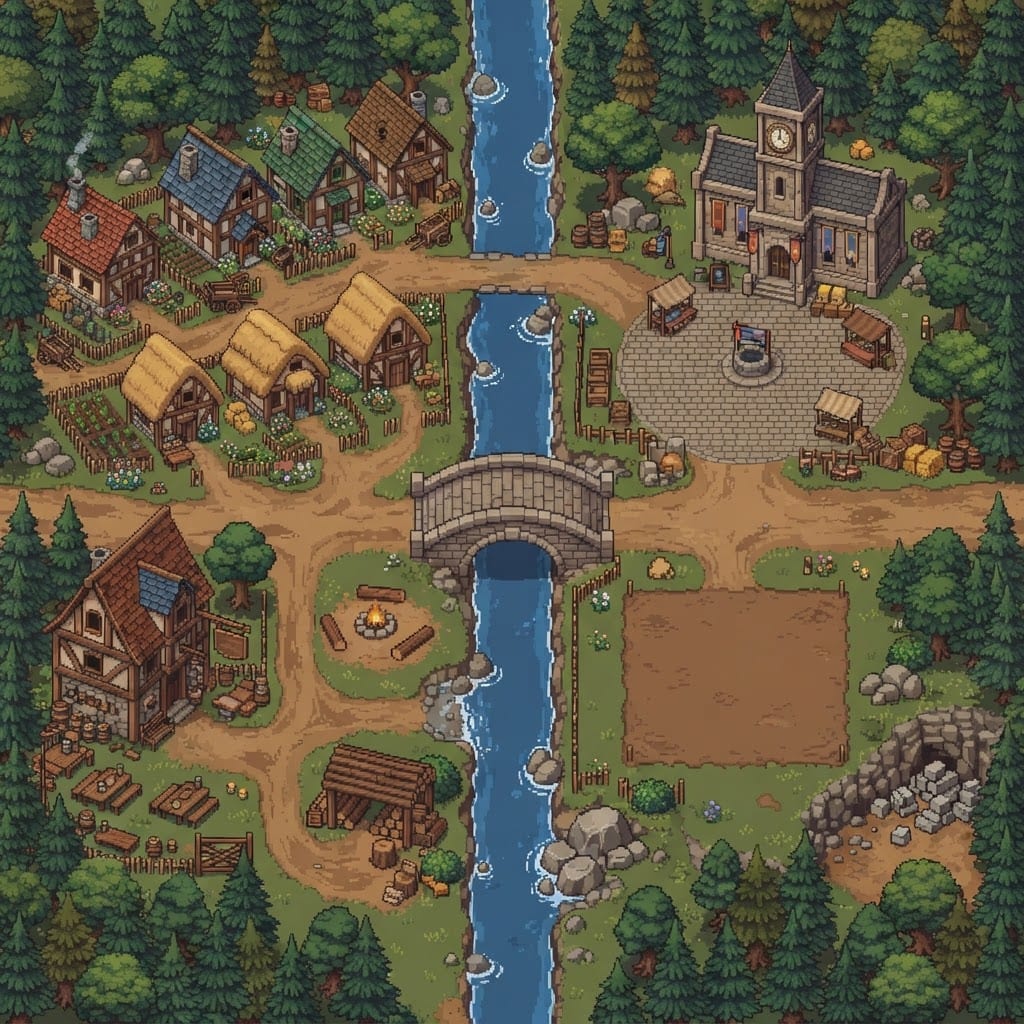 Image: Detailed 16-bit pixel art illustration, high top-d