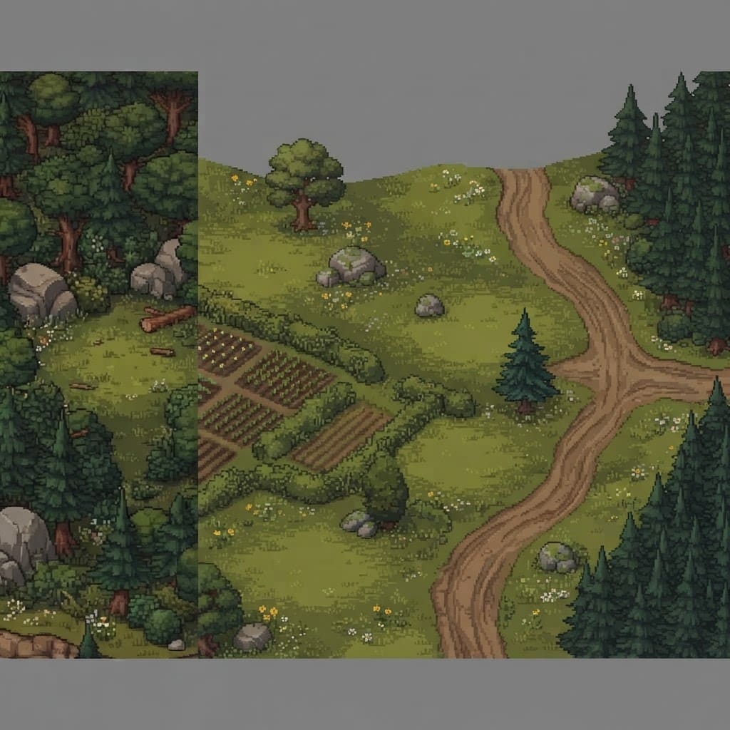 Image: Outpaint: the left part of this image is the right