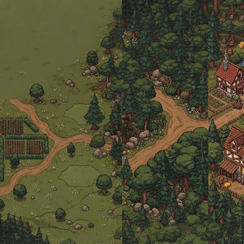 Image: Edit this pixel art world map. There is an unnatur