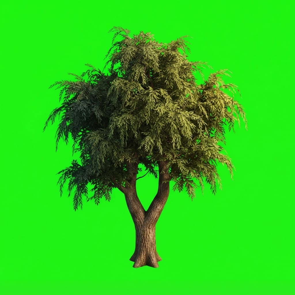 Image: Single game sprite of one English elm tree for a m