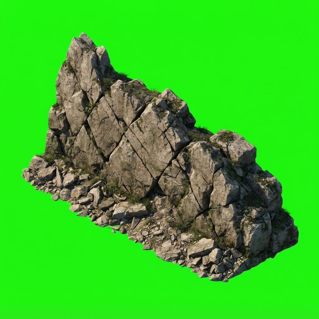 Image: Single game rock formation piece, a natural weathe