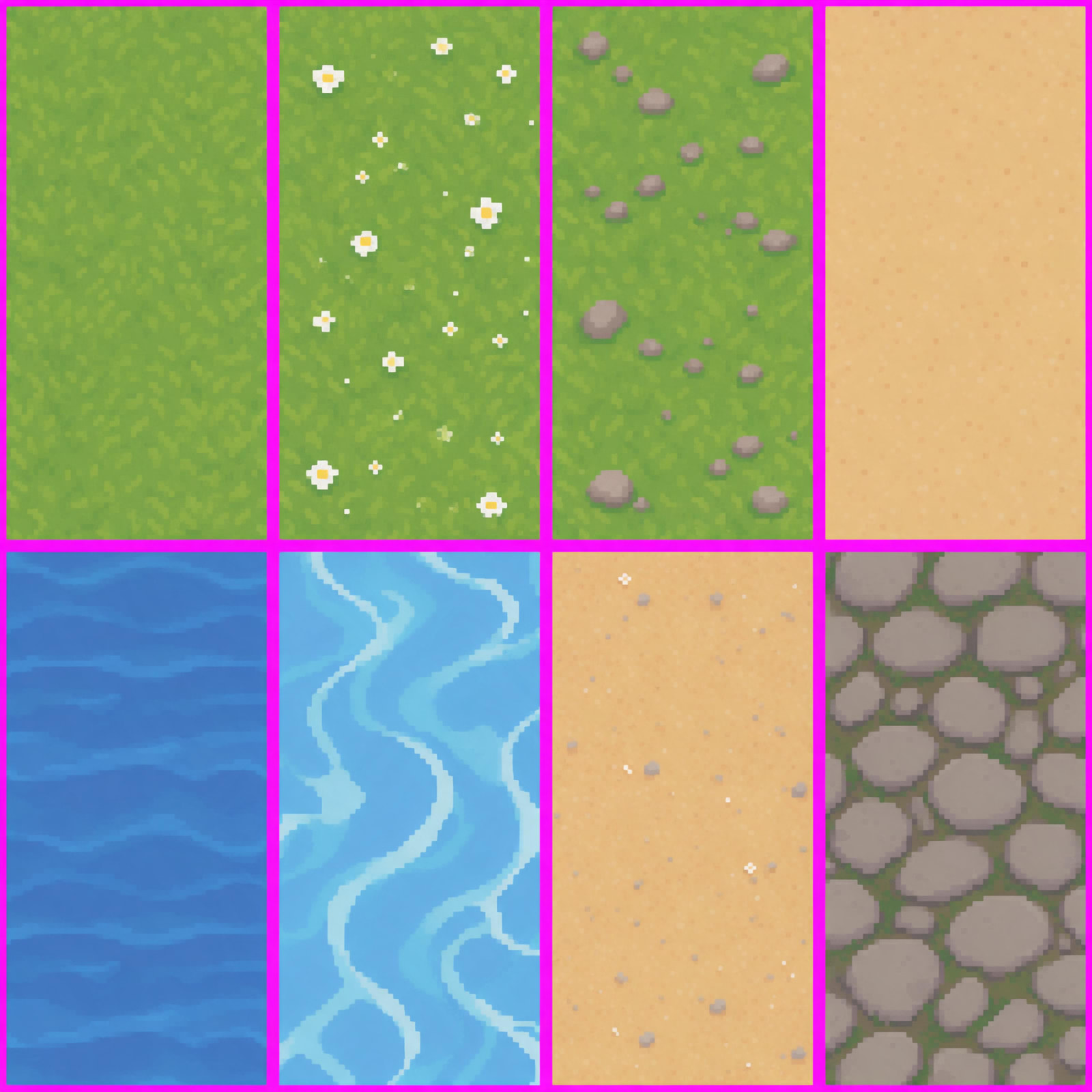 Wordbound Island Ground and Water Tiles