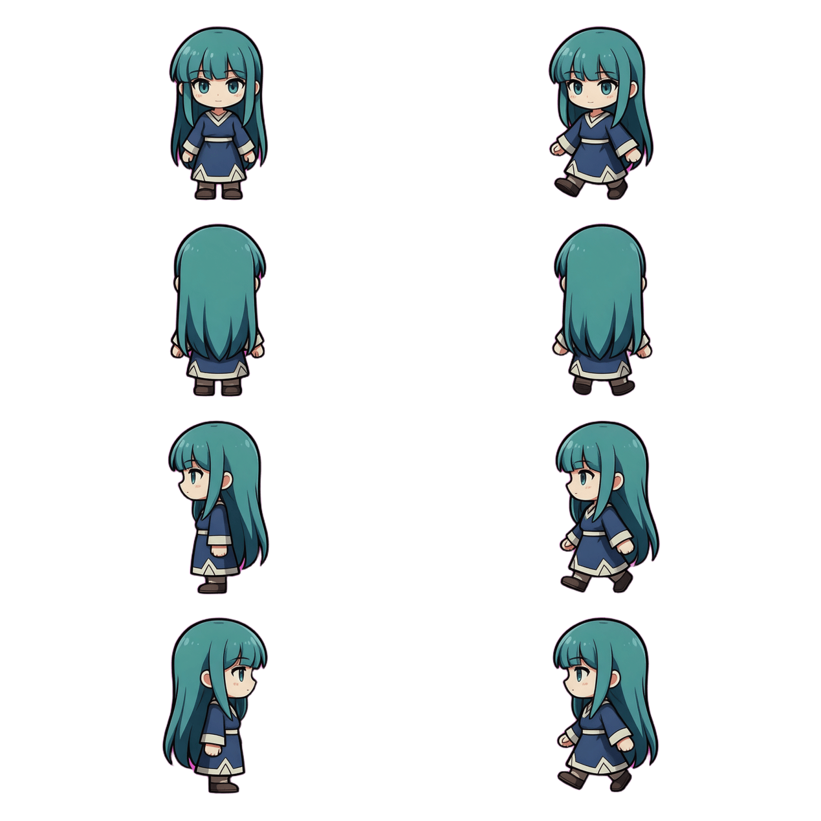 M!MC Overworld Sheet - Teal Hime
